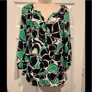 New Macy’s Charter Club floral blouse